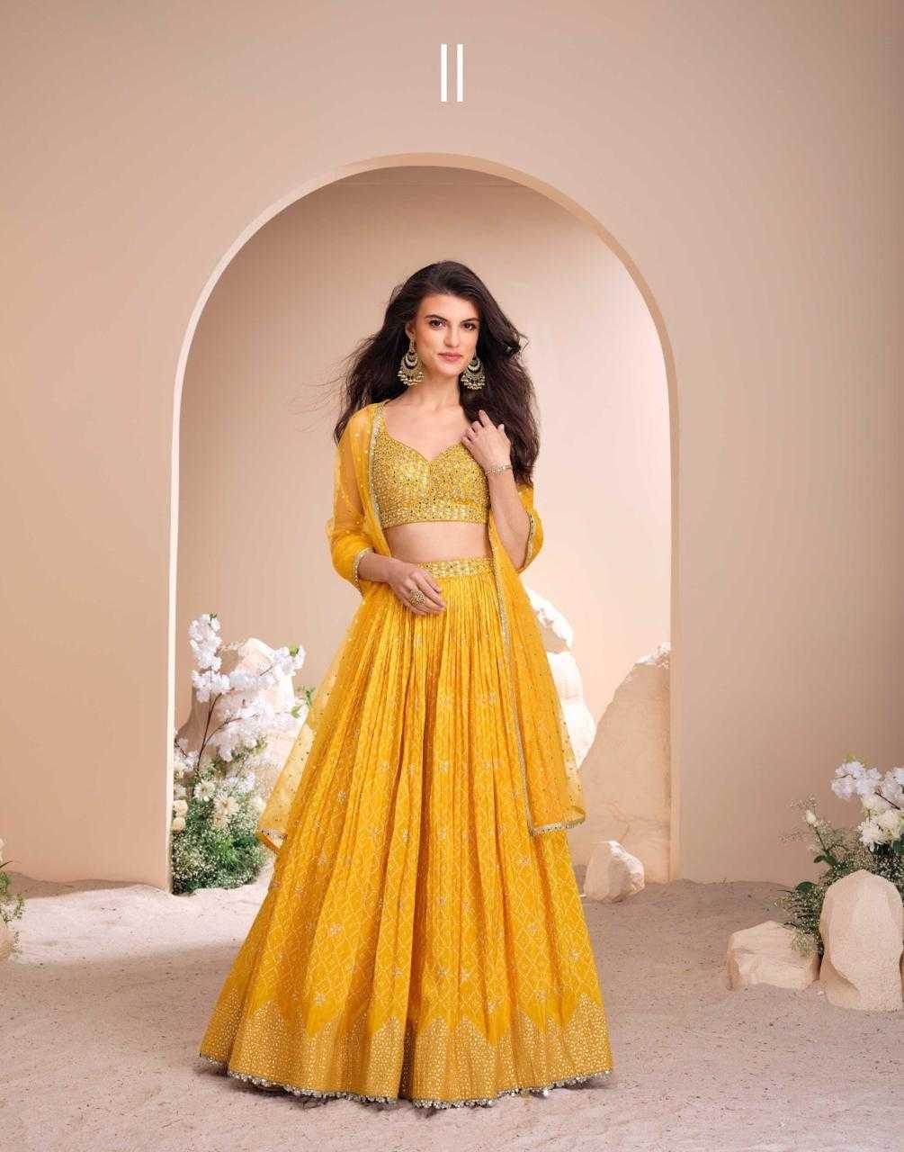 Pure Viscos Embroidered Lehenga With Blouse - MYLUXURY LANE ENTERPRISE